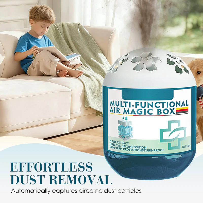 🤫 Quiet Air Purifying Box | Effective Dust and Allergen Removal for Home or Office